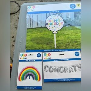Birthday Yard Sign and Balloon Kit